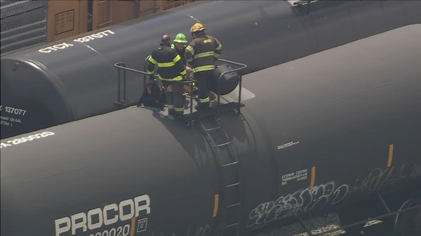 Hazmat crews respond to chemical leak at CSX railyard in South Philadelphia