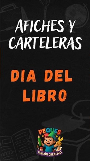 Afiches y Carteleras para el Día del Libro | Cartel, Pancarta y Mural Escolar