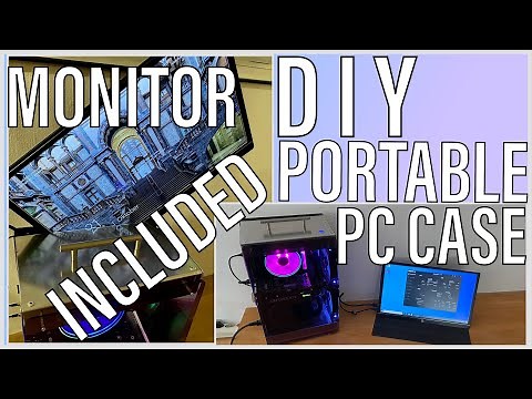 DIY PORTABLE ITX PC CASE WITH MONITOR INCLUDED! RTX 3060