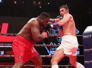 Photos: Hughie Fury Beats Samuel Peter in Foul-Fest Bout