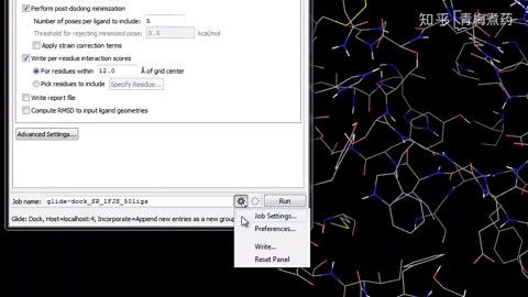 Glide Ligand Docking Calculation
