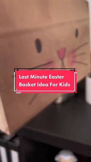 DIY Last Minute Easter Bunny Basket Using Paper Bag