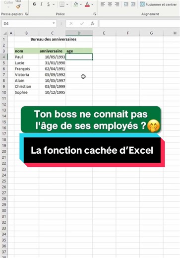 Découvre la fonction cachée d’Excel