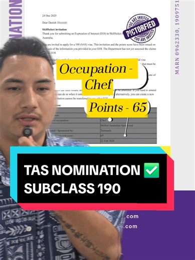 Successful Tasmanian Nomination for Skilled Chefs