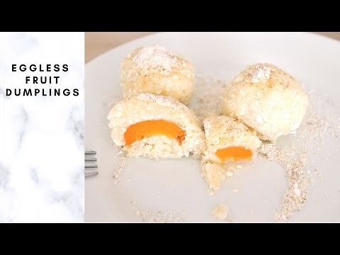 Eggless fruit dumplings