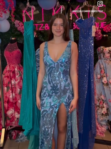 Blue for prom! #nikkisglitzandglam #tampadress #promdress #prom #2026 | prom dress