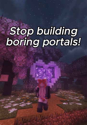 Creative Heart Portal Design in Minecraft
