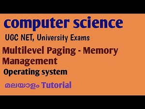 Multilevel Paging | Memory Management |Operating System | Malayalam Tutorial