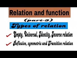Types of Relation||Definition and Examples|‪@vmatics444‬ .