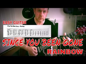 Easy Guitar - Since You've Been Gone - Rainbow Lesson