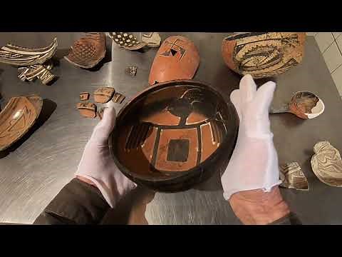 Symbols found on the prehistoric Southwest Anasazi Pottery of the U.S. from A.D. 1300-1400