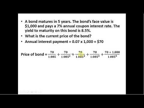How to Calculate the Current Price of a Bond
