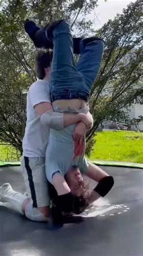 Jumping Hollow Point Piledriver OMG WWE TRAMPOLINE PARODY WRESTLING #wwe #wrestling #meme