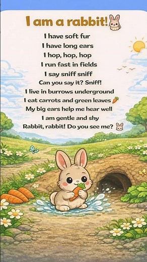 🐰 Hop Hop Rabbit Song | Learn English with Cute Animal Sounds