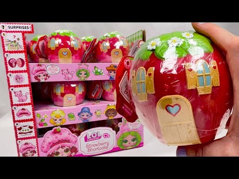 ASMR Unboxing NEW LOL Surprise Strawberry Shortcake Scented TOTS Oddly Satisfying NO Talking