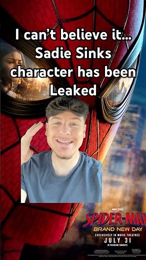 Sadie Sinks Character has been leaked!!#spidermanbrandnewday #spiderman #marvel #mcushort #avengers