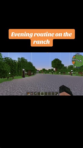 Evening routine #ranch #minecraft #ranchlife #swem #horses