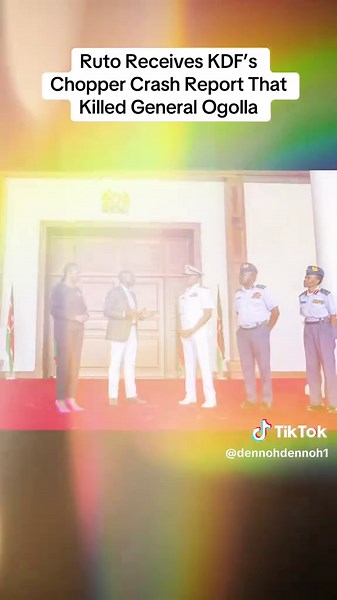 KDF Chopper Crash Report Delivered to Ruto