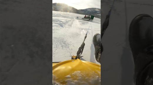 Snow Tubing Airboat: Extreme Winter Sport Takes Over Social Media
