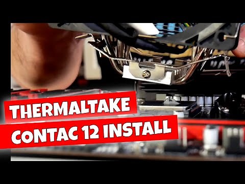 How To Install ThermalTake Contac Silent 12 Cooler On AMD AM4 CPU