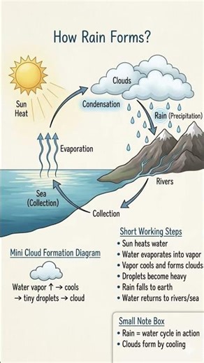 Rain Forms #upsc #ssc #ctet #currentaffairs #science #schoollife #study