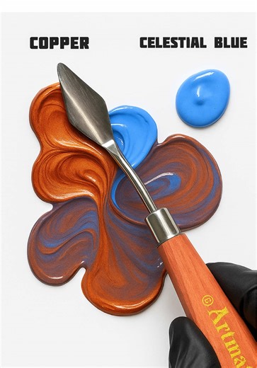 Mixing Copper and Celestial Blue for Elegant Rose Taupe