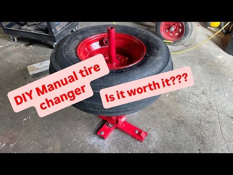 Manual tire changer install and use