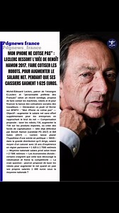 “MON IPHONE NE COTISE PAS” : LECLERC RESSORT L’IDÉE DE BENOÎT HAMON (2017). FAIRE COTISER LES ROBOTS POUR AUGMENTER LE SALAIRE NET, PENDANT QUE SES CAISSIERS GAGNENT 1 625 EUROS. ▶️ Bill Gates l’avait dit en 2017. Hamon l’avait proposé en 2017. Leclerc le redit en 2026. Taxer les machines qui remplacent les humains. Sauf que ses propres salariés sont payés sous la moyenne nationale. “Personnalité préférée des Français.” Laisse planer une candidature politique. Et recycle une proposition socialis