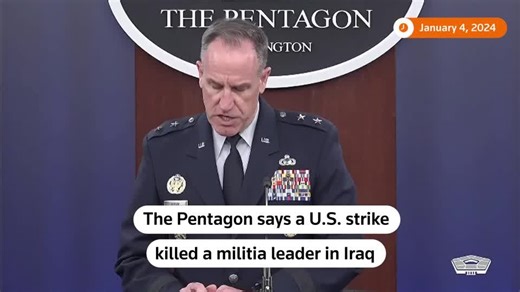 US strike kills militia leader blamed for Iraq attacks, Pentagon says