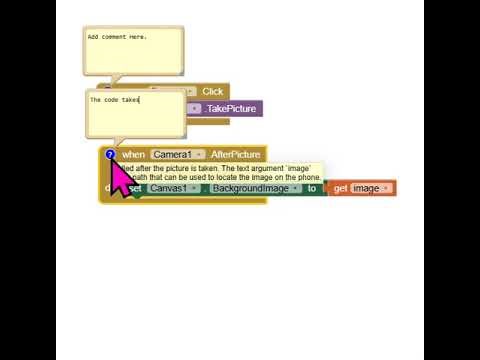 MIT APP Inventor Adding a comment