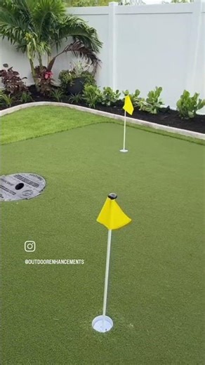 Outdoor Enhancements | Backyard Putting Green Installation