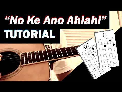 “No Ke Ano Ahiahi” TUTORIAL -Slack Key Guitar