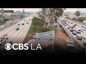 Part of the Hollywood 101 Freeway has a new Filmstrip sculpture