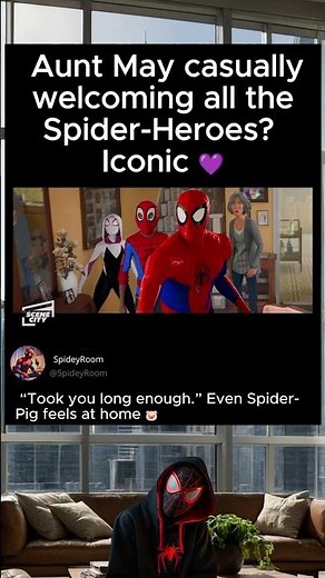 Aunt May’s Best Scene – Into the Spider-Verse Iconic Moment 🕷️🏠