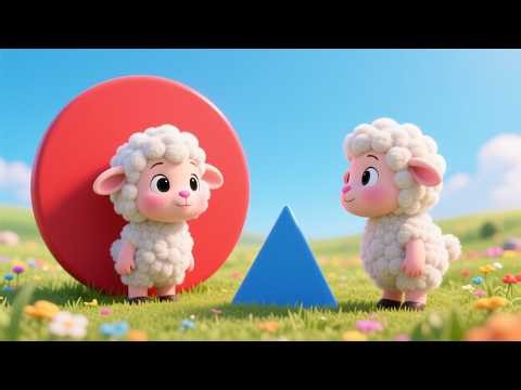 Baby Sheep Learns Shapes 🐑👶 | Fun Learning Shapes for Kids | Toddler Educational Video