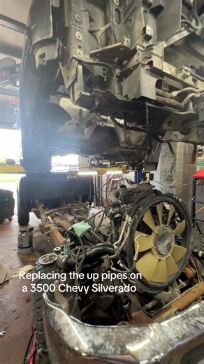 Chevy Silverado 3500 Up Pipe Repair: 11 Broken Bolts!
