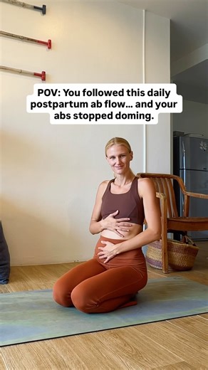 Postpartum Ab Workout | 5 Safe Core Exercises After Birth #postpartumrecovery #postnatalcore #yoga