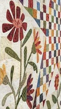 Stellar Garden by Janet Nesbitt is an enchanting quilt with patchwork and appliqué #quilting #sewing