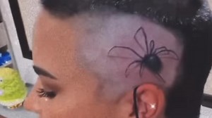 Demi Lovato debuts large spider tattoo on newly-shaved head
