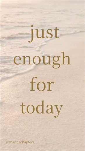 Perhaps something is shifting.It might feel unclear.That’s okay.Just enough for today. #manna