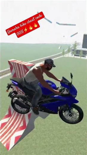 #indian bike yamaha stunt #cheat code 0015⚡🔥