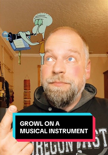 How to growl on a musical instrument. Grrr… #instruments #musicians #band #orchestra #teaching