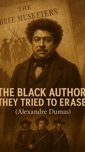 HISTORA on Instagram: "THE BLACK AUTHOR THEY TRIED TO ERASE (Alexandre Dumas) Did you know the man who wrote The Three Musketeers and The Count of Monte Cristo… was Black? Alexandre Dumas didn’t just write adventure stories his words reshaped world literature. But for decades… they tried to erase his heritage. This is his real story. We don’t glorify violence. We reveal truth so history can’t repeat itself. #HISTORA #AlexandreDumas #BlackHistory #HiddenHistory #UntoldStories #TheThreeMusketeers