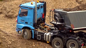Extreme Offroad RC Trucks Stuck at Construction Site