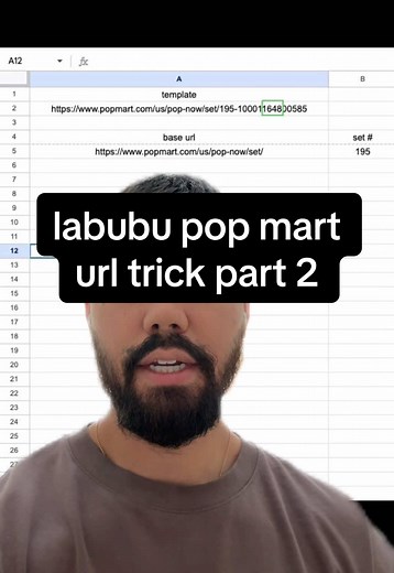 Labubu Pop Mart URL Trick Without Spreadsheet