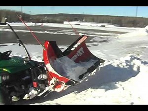 BOSS UTV Plow Clears Mounds of Snow with Ease