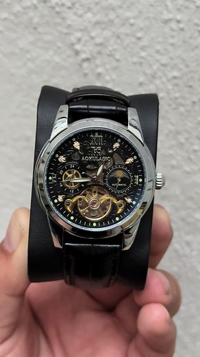 Reloj Automático Esqueleto AOKULASIC: Arte Mecánico