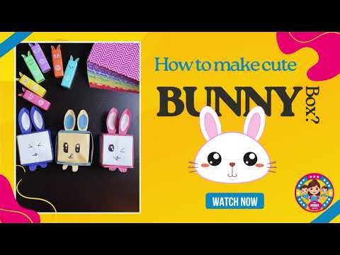 ✨ Easy DIY Bunny Craft for Kids 🐰 #diy #bunny #craft #kidscrafts #paper #diycrafts