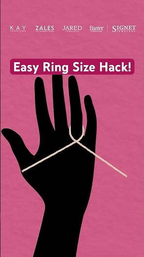 This String Hack 💍 Reveals Your Ring Size in Seconds! #Shorts #tips #tricks