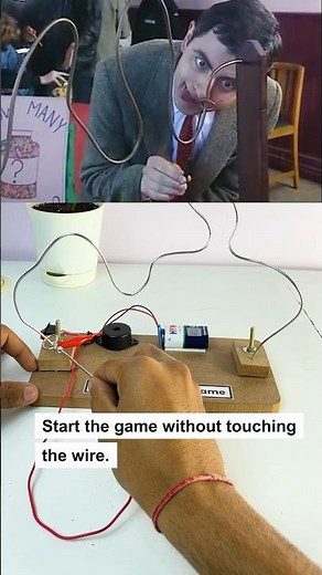 Electric Buzz Wire Game | Wire Loop Game #boardgames #fungames #scienceproject